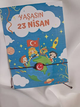 23 Nisan 20li Bileklik Siyah