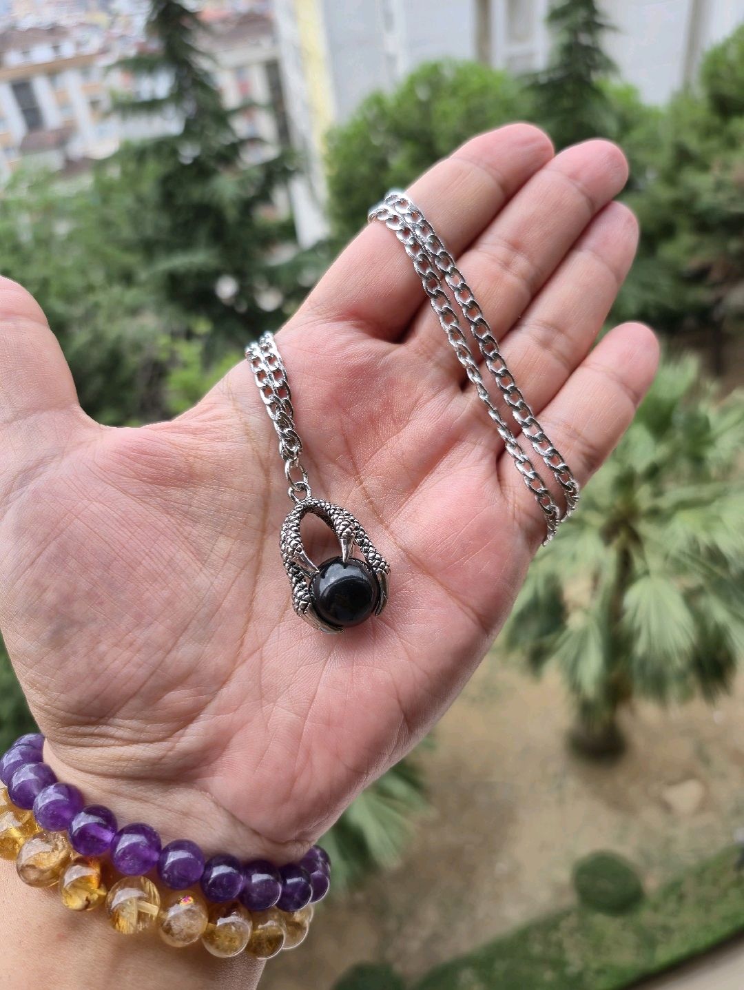 onyx-celik-zincir-dogal-tas-kolye