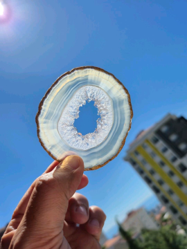 Druzy Akik Slice