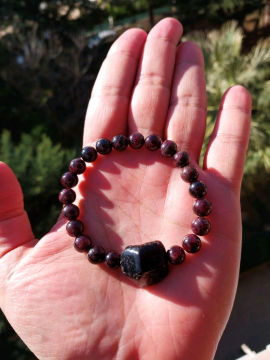Lal, Garnet, Granat Doğal Taş Bileklik