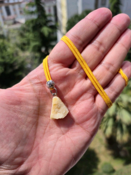Sarı Kalsit Kolye 