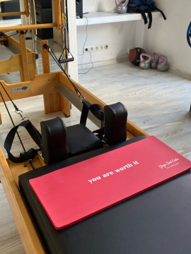 Yoga Pilates İçin Diz Dirsek Kalça Koruyucu  Mat  Kırmızı