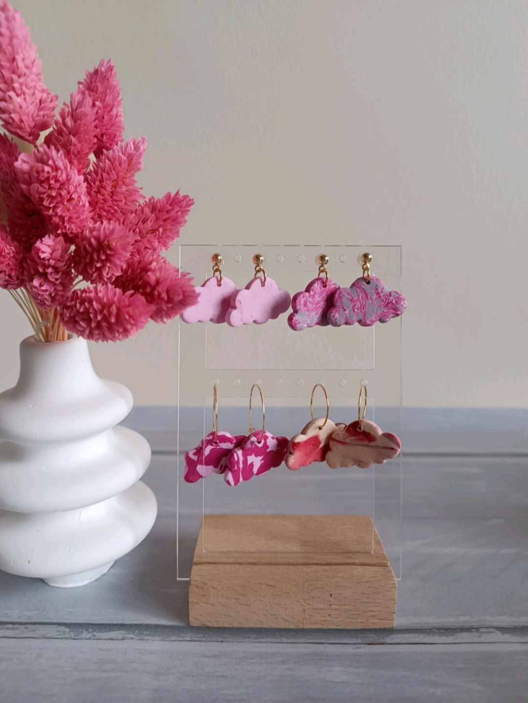 polimer-kil-kucuk-bulut-kupe-6-pastel-pembe