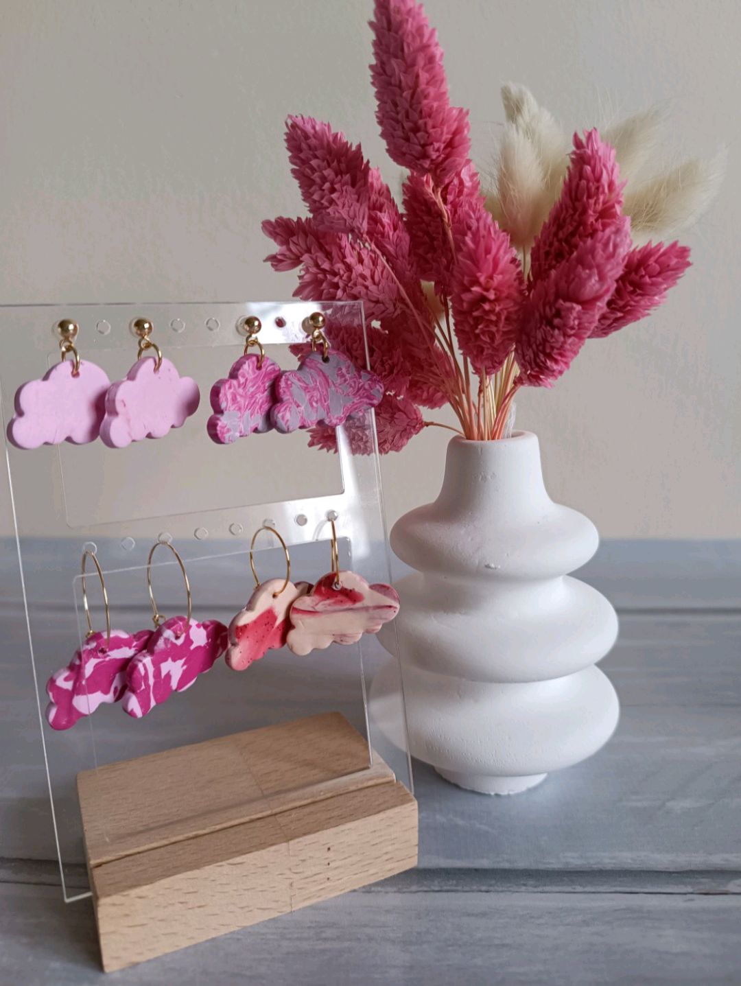 polimer-kil-kucuk-bulut-kupe-6-pastel-pembe