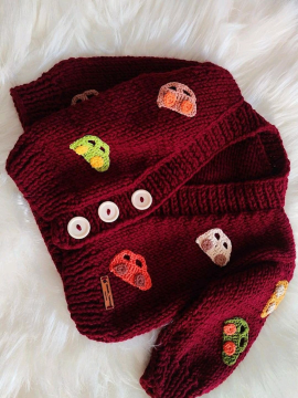 Arabalı Bebek Çeketi  Çok Renkli