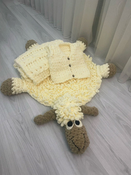 Bebek Battaniyesi Ve Oyun Arkadaşı  Bej
