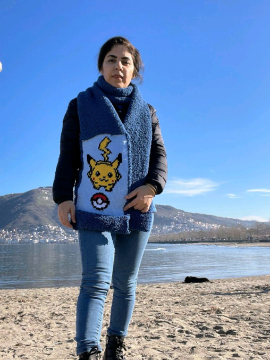 Pokemon Atkı  Çok Renkli