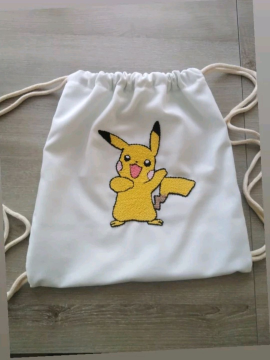 Pikachu Modeli Cocuk Sırt Cantasi Beyaz