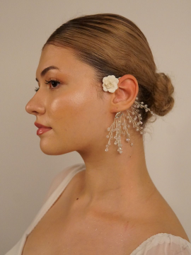 Kır Çiçeği Detaylı  Sarkıt Earcuff