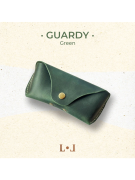 Guardy - El Yapımı Hakiki Deri Gözlük Kılıfı Yeşil