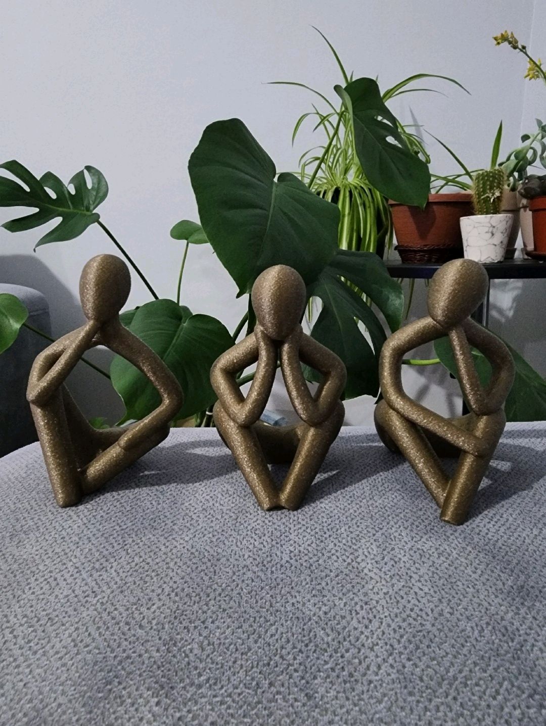 3lu-takim-bust-bronz-rengi