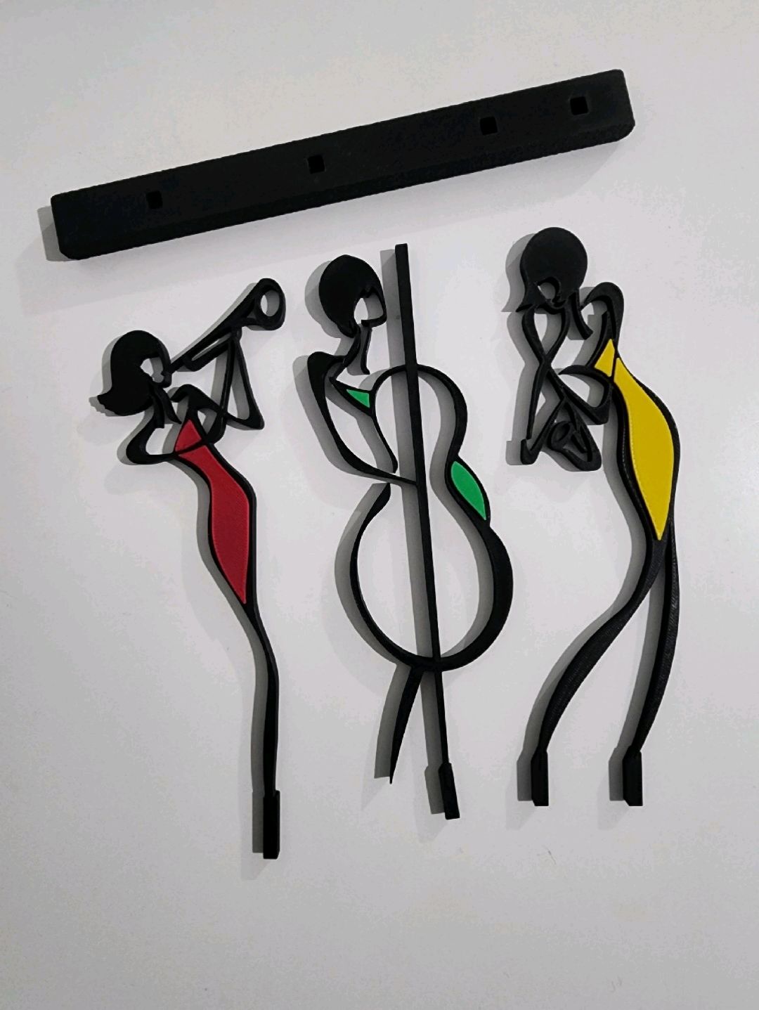 3lu-takim-dekor-muzik-grup-cok-renkli