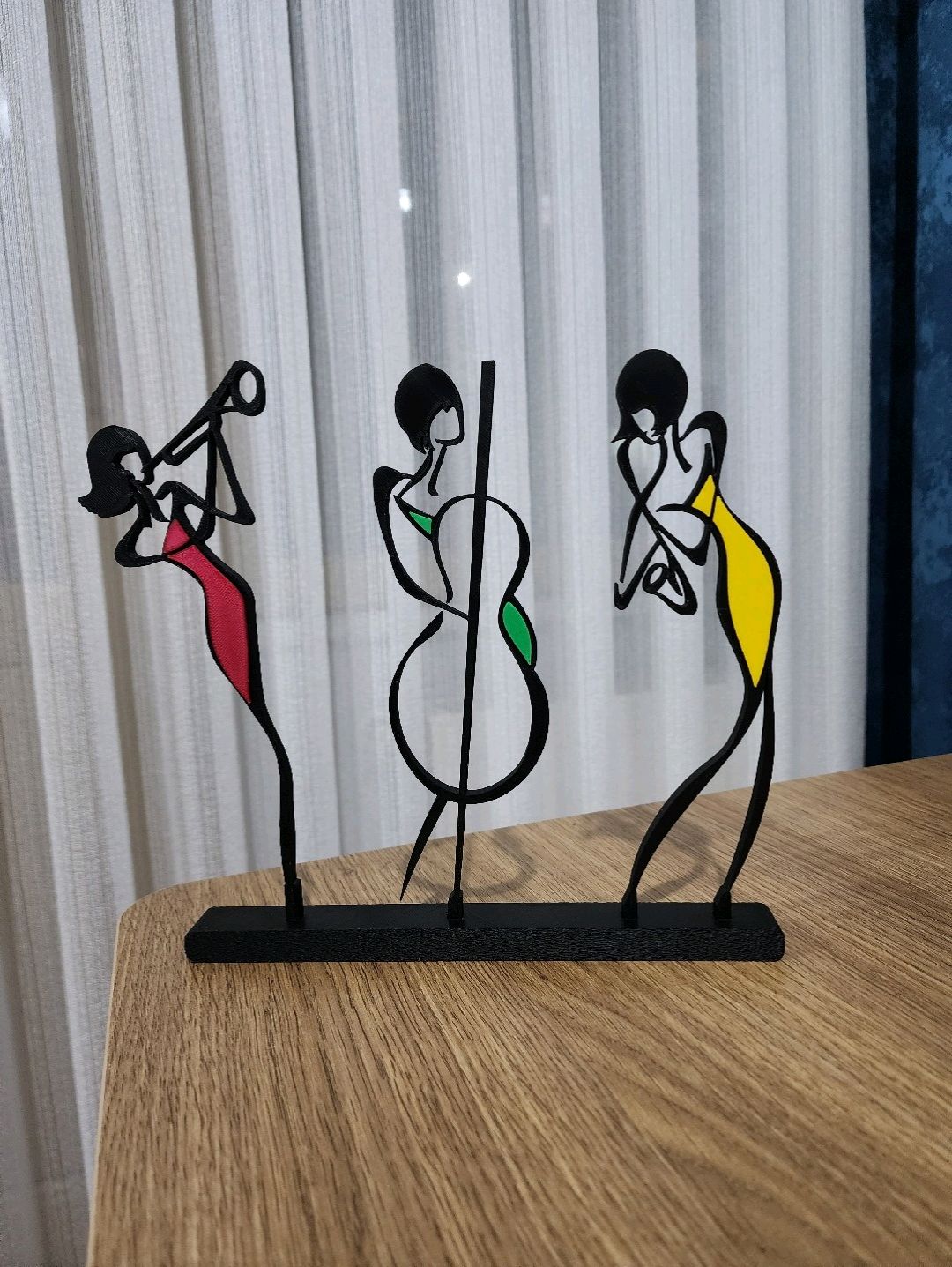 3lu-takim-dekor-muzik-grup-cok-renkli