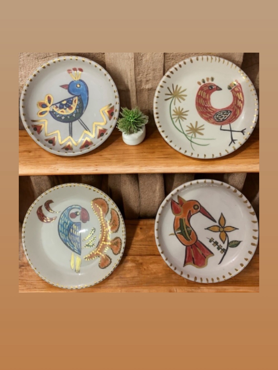 altin-yaldizli-duvar-tabagi-seti-cok-renkli