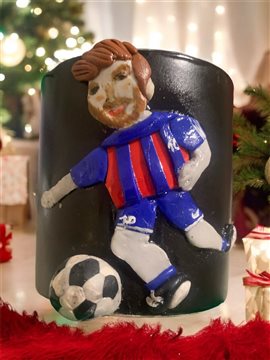 Messi Üç Boyutlu Toplu Ve Figürlü Hediyelik Mug Kupa 