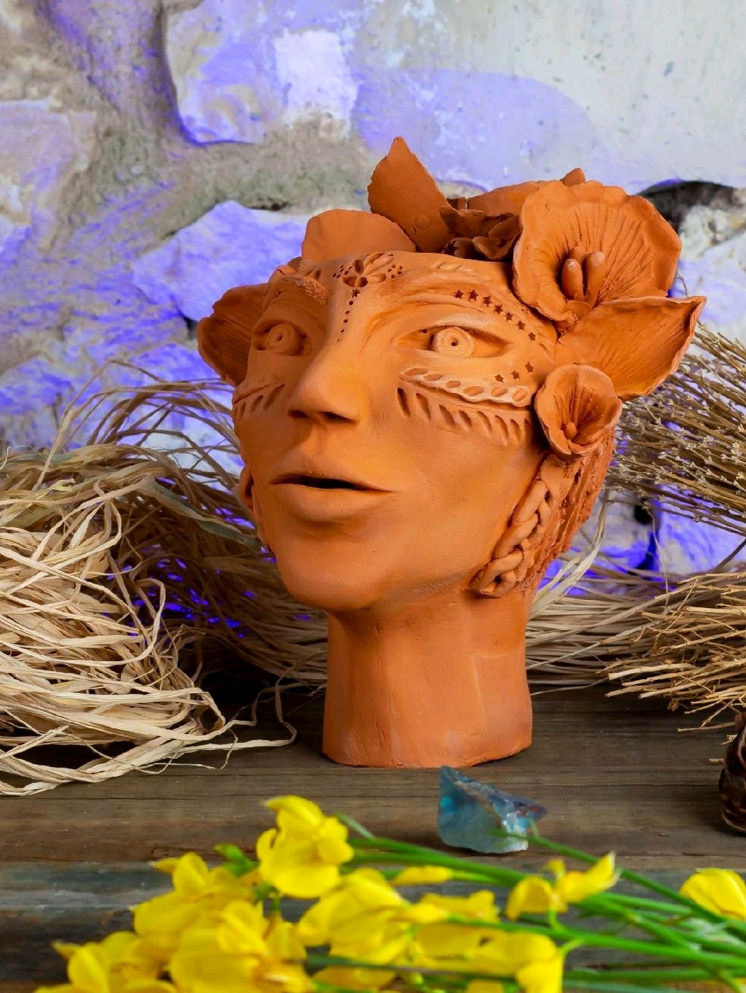 daphne-bust-vazo-turuncu