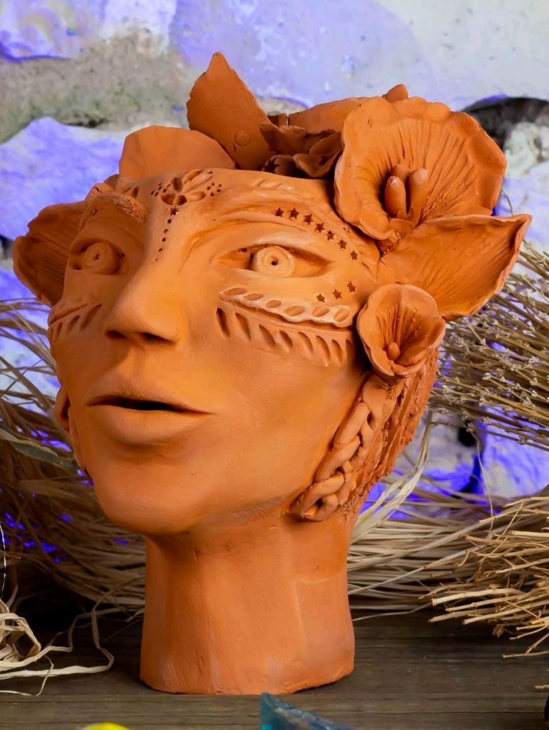 daphne-bust-vazo-turuncu