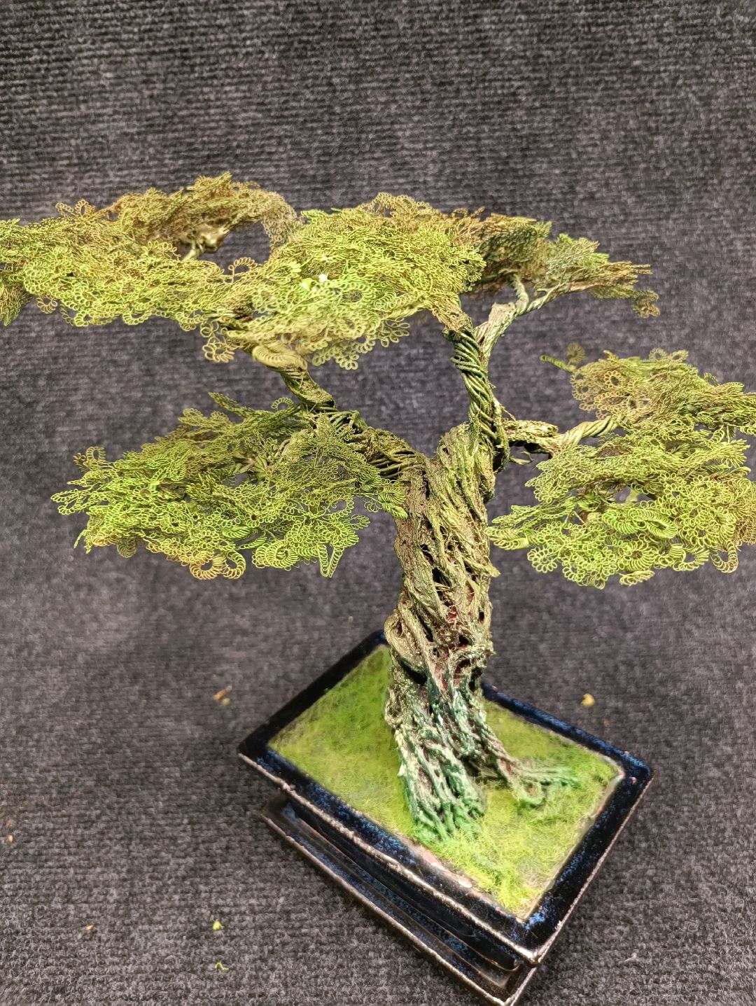 seramik-saksili-bonsai-yesil