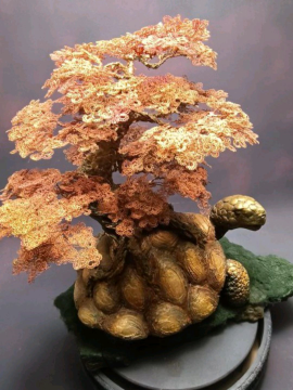 Kaplumbağa Bonsai Bakır Rengi