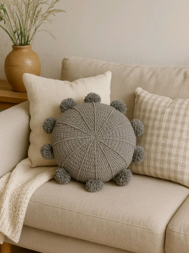 Gri Englısh Home Kırlent Gri