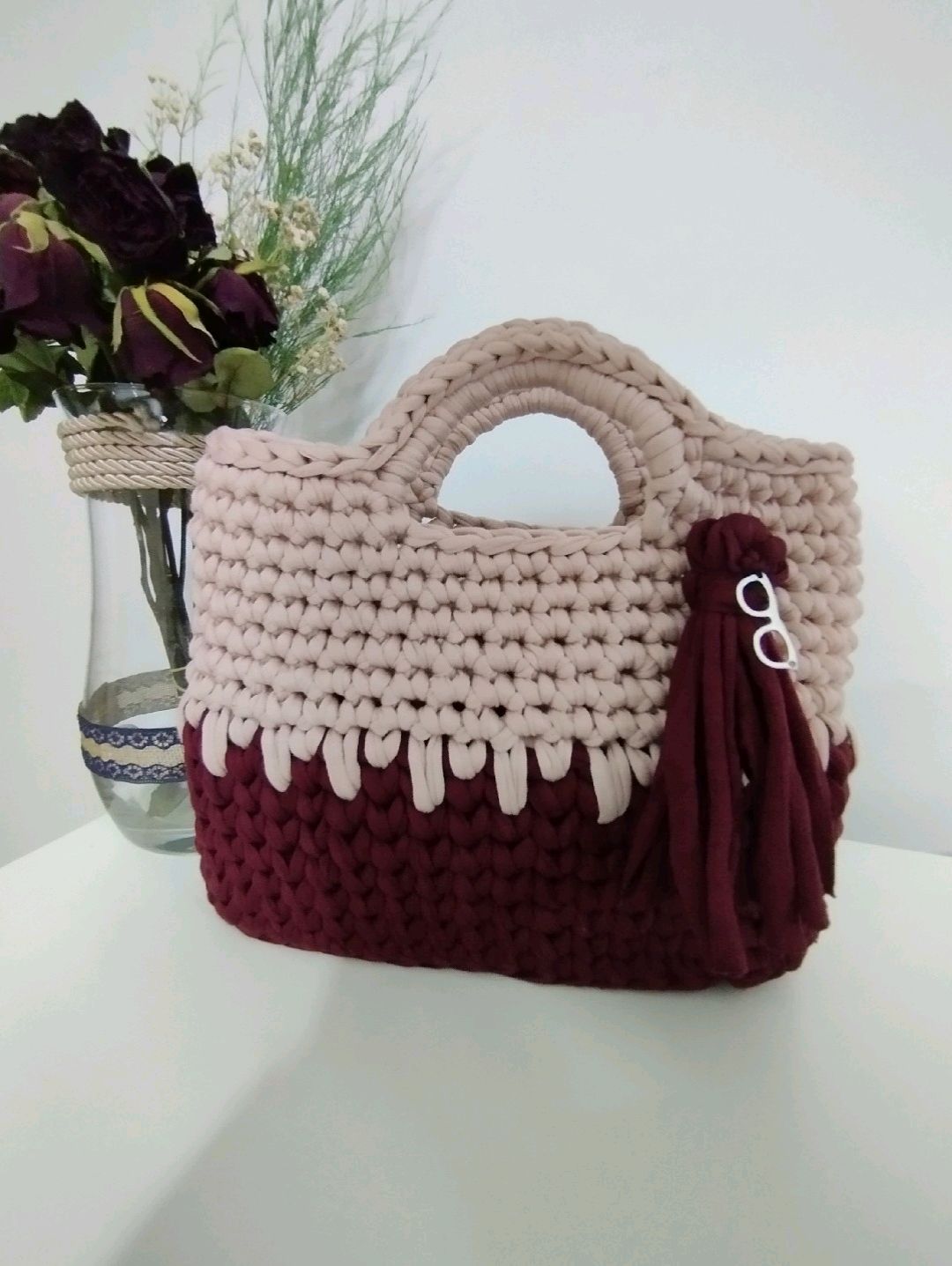 penye-bordo-pembe-sirin-el-cantasi-bordo