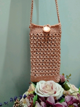 Telefon Çantası Tatlı Pembe  Koyu Pembe