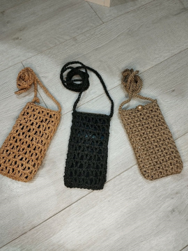 Hasır Telefon Cantalari Her Renk  Ham