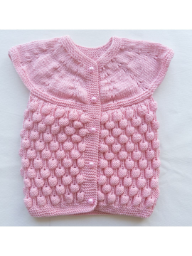 Ahududu Bebek Yeleği Pembe
