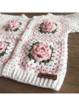 Rose Bebek Ceketi Beyaz