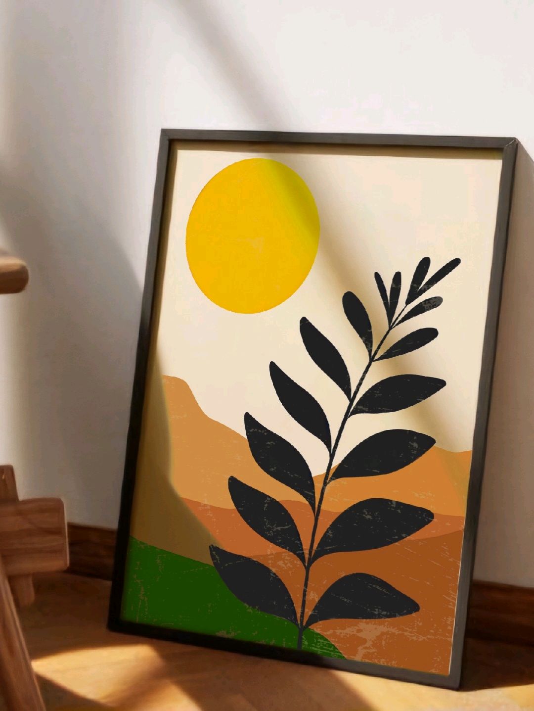 minimalist-ahsap-tablo-poster-cok-renkli