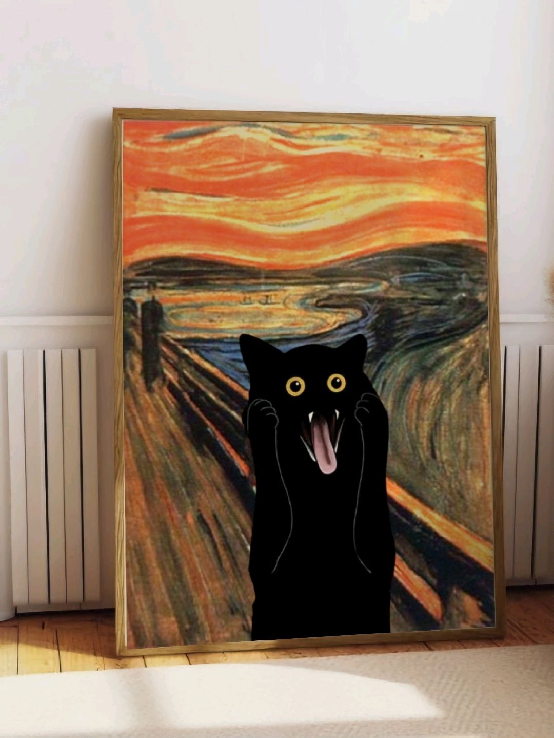 ciglik-kedi-poster-cercevesiz-cok-renkli