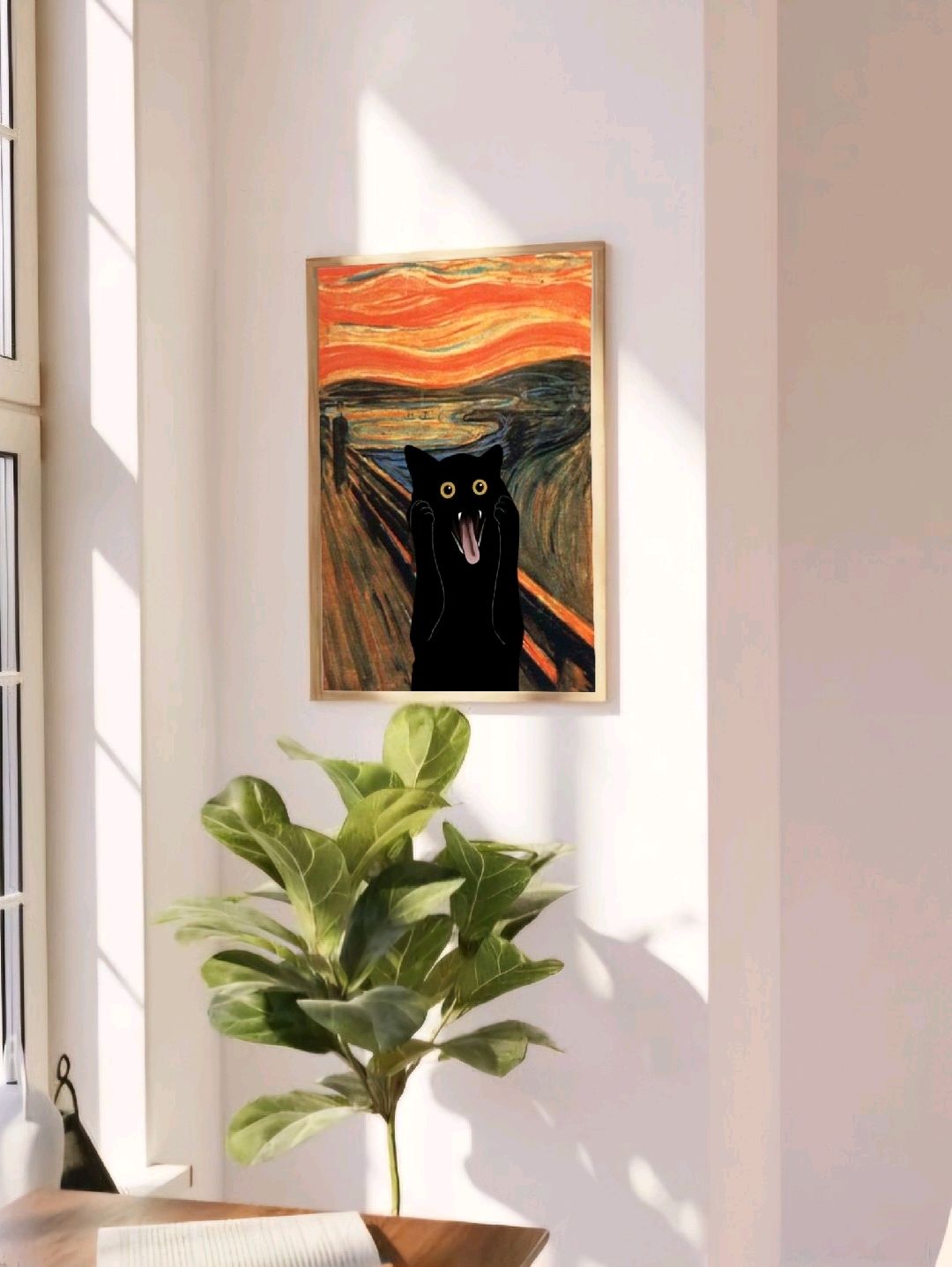 ciglik-kedi-poster-cercevesiz-cok-renkli