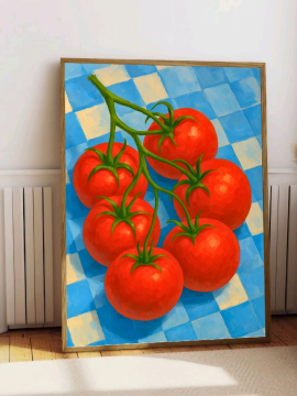 Domates Poster Çerçevesiz  Çok Renkli