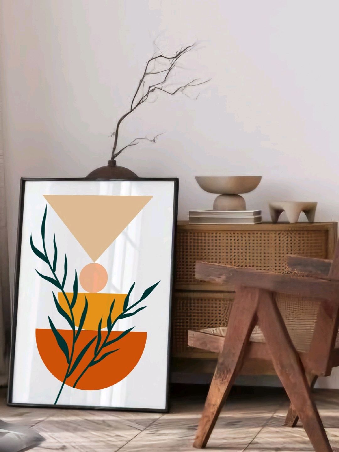 minimalist-3lu-poster-cercevesiz-cok-renkli