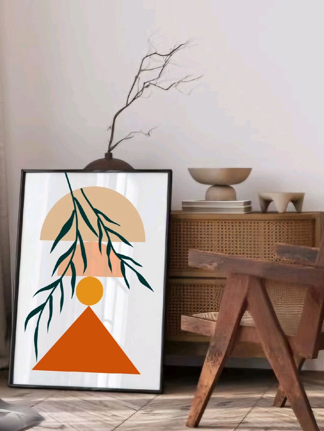 minimalist-3lu-poster-cercevesiz-cok-renkli
