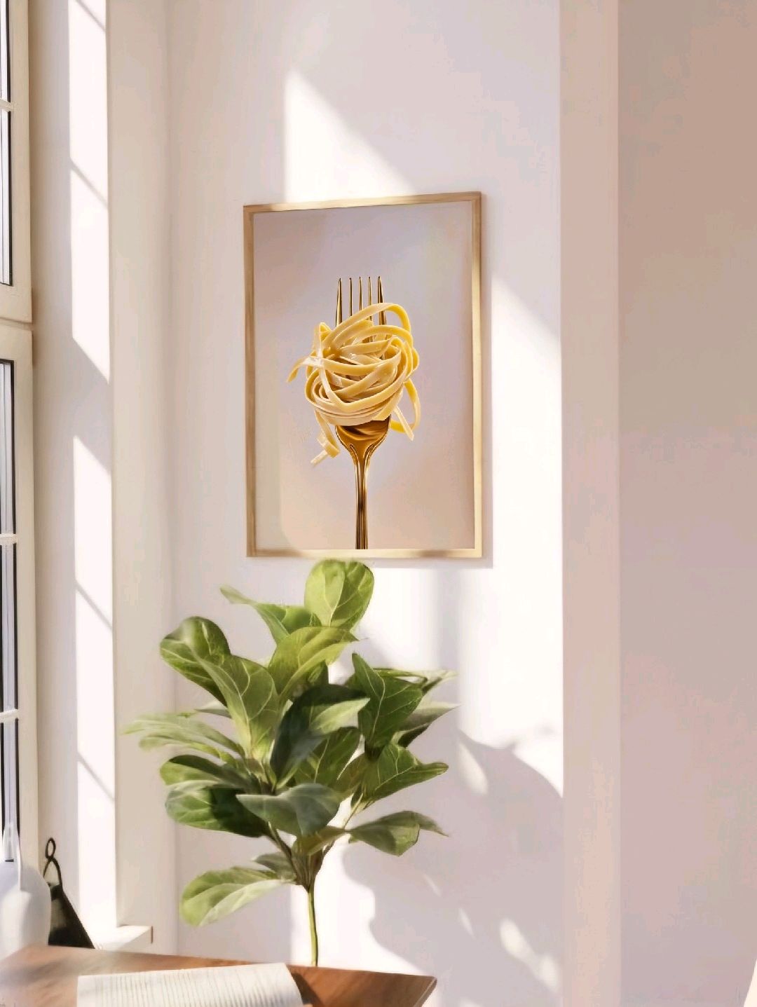 makarna-poster-cercevesiz-cok-renkli