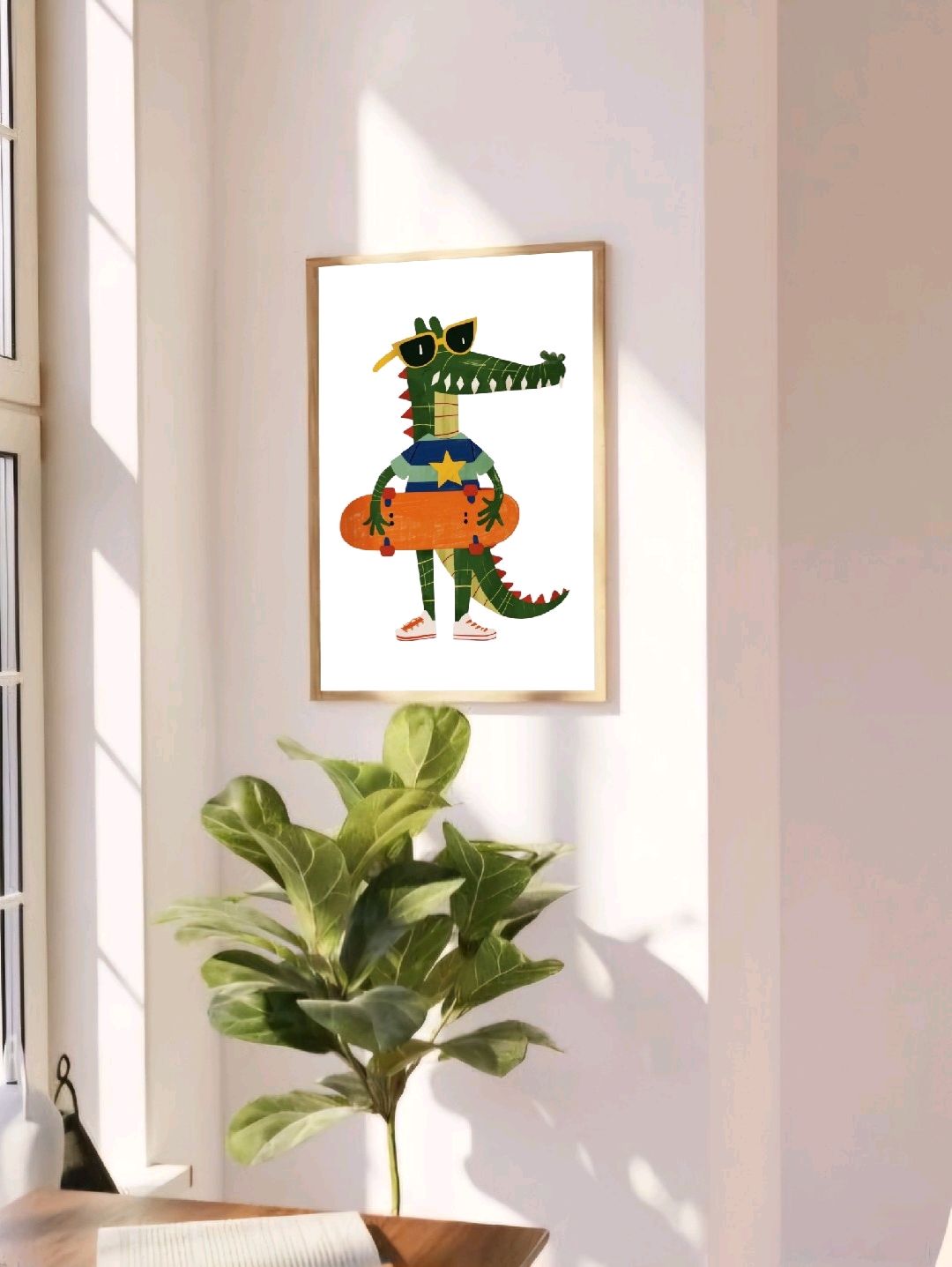 timsah-cocuk-odasi-poster-cercevesiz-cok-renkli