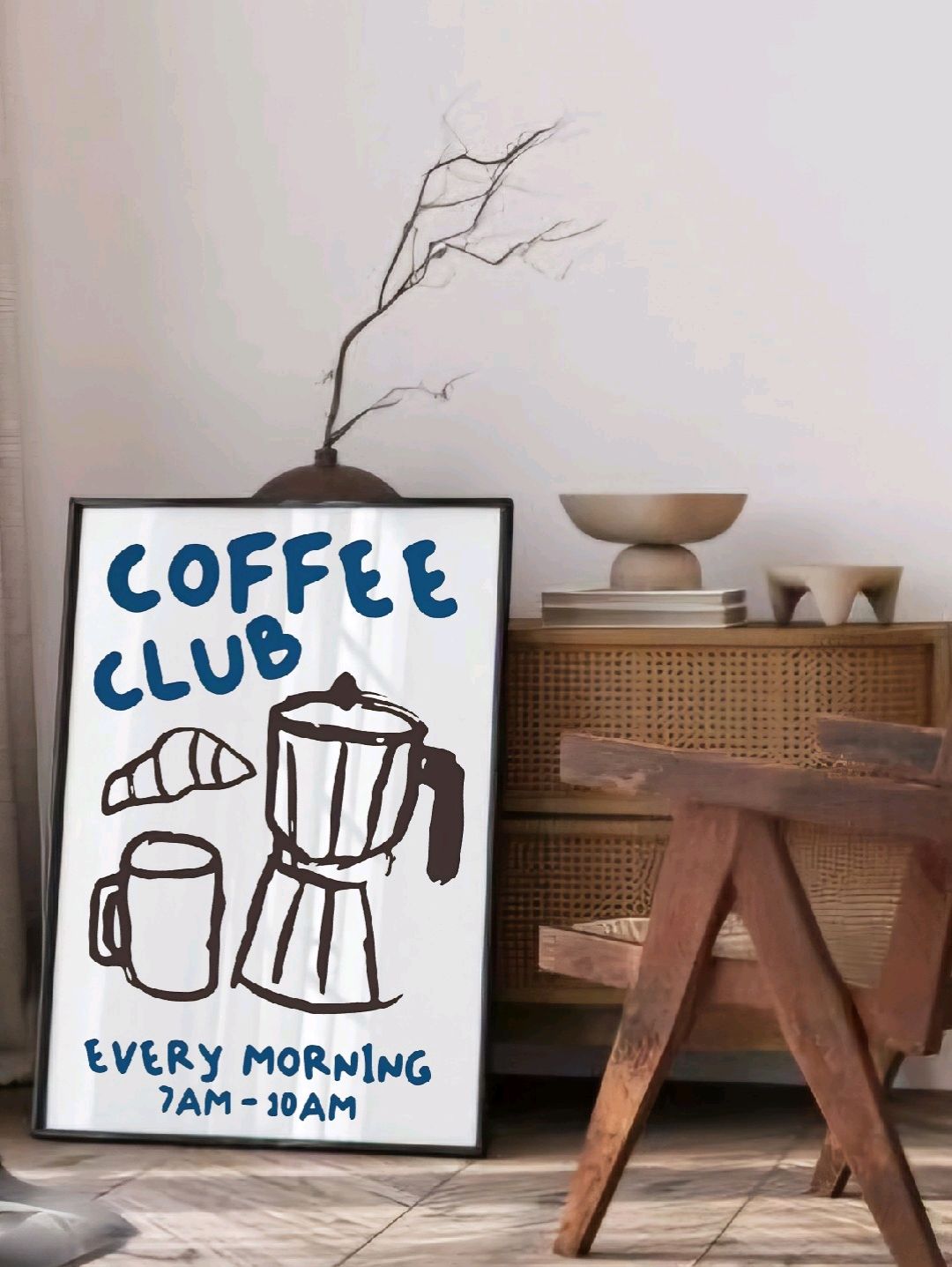 coffee-poster-cercevesiz-cok-renkli