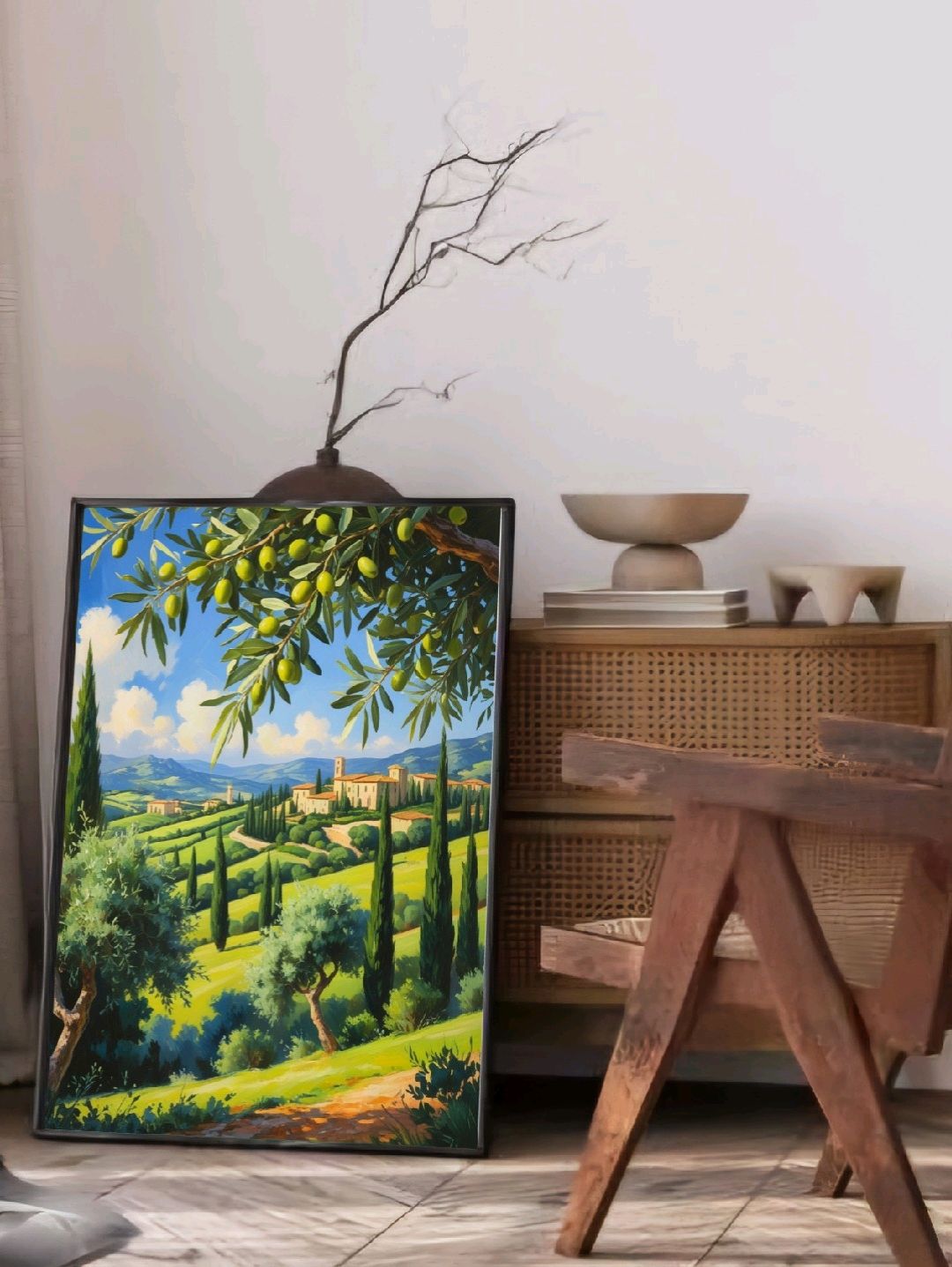 zeytin-agaci-poster-cercevesiz-cok-renkli