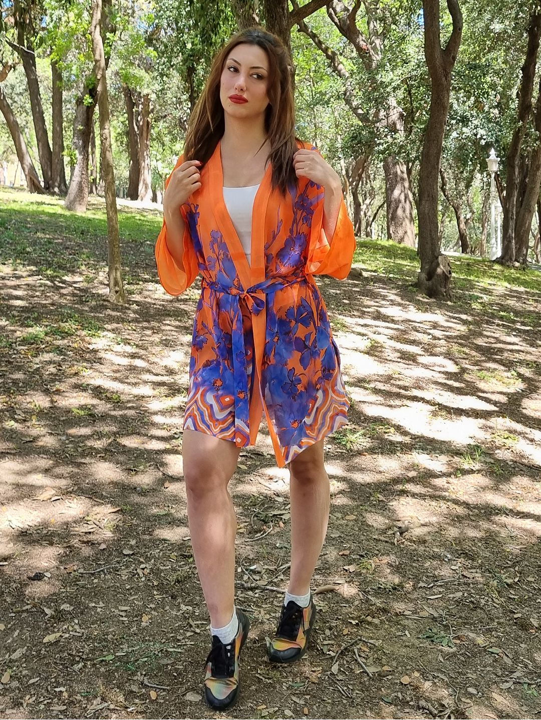 cicekli-sifon-kimono-turuncu