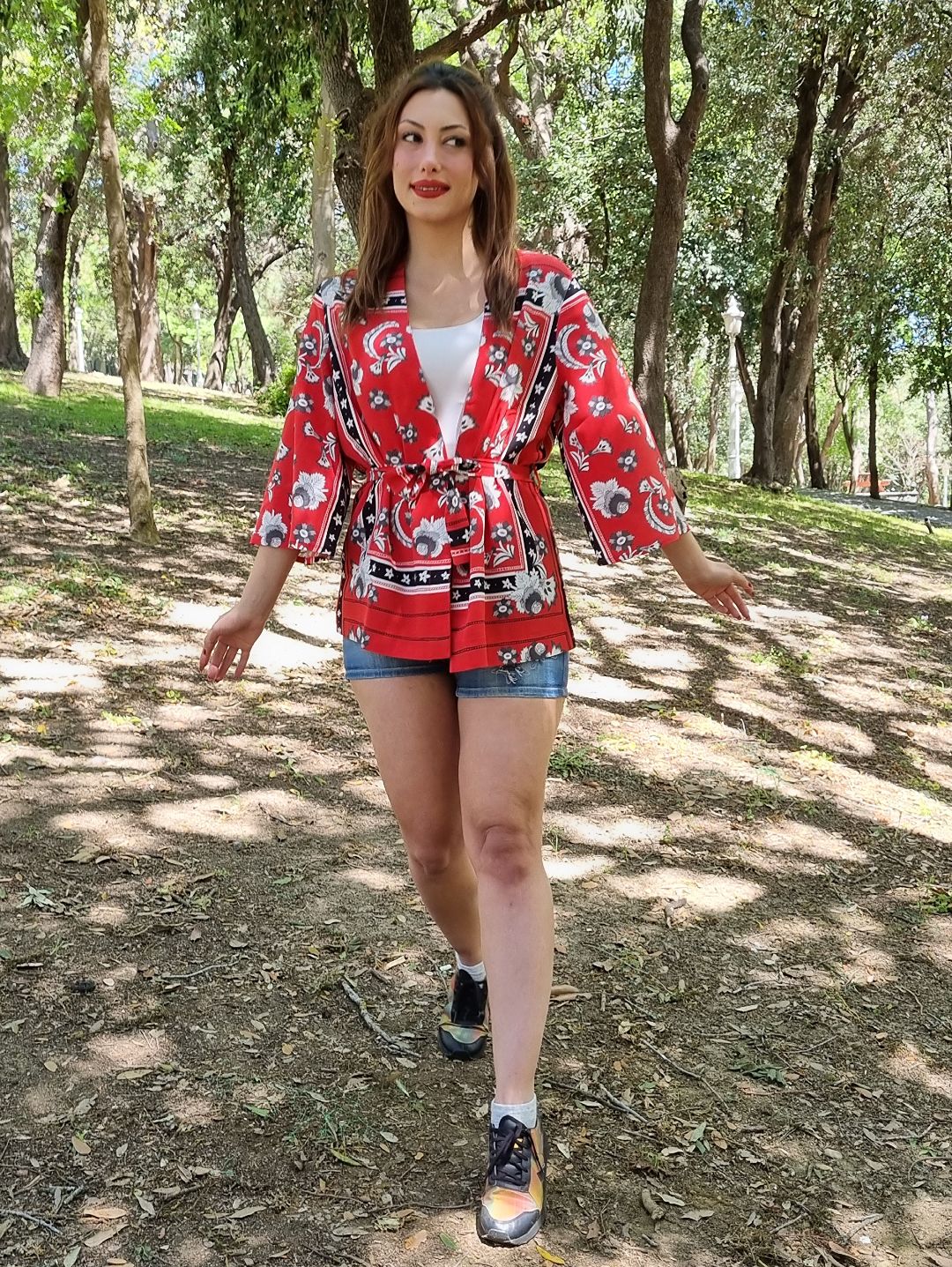 kirmizi-pano-desenli-kimono-ceket-kirmizi
