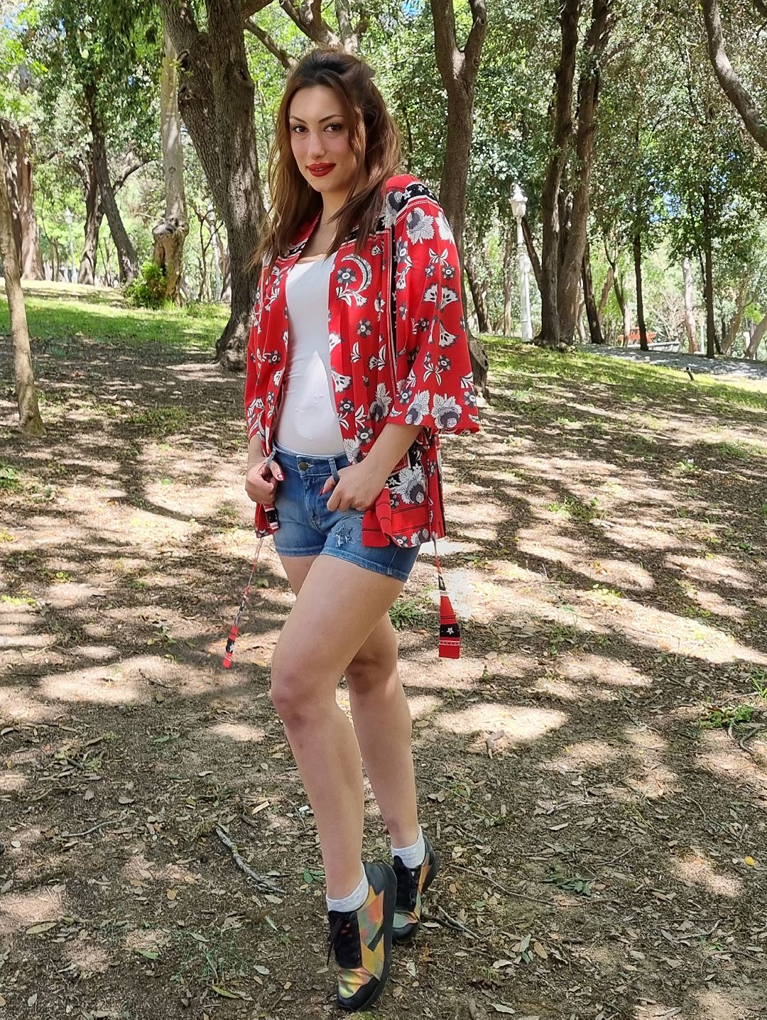 kirmizi-pano-desenli-kimono-ceket-kirmizi