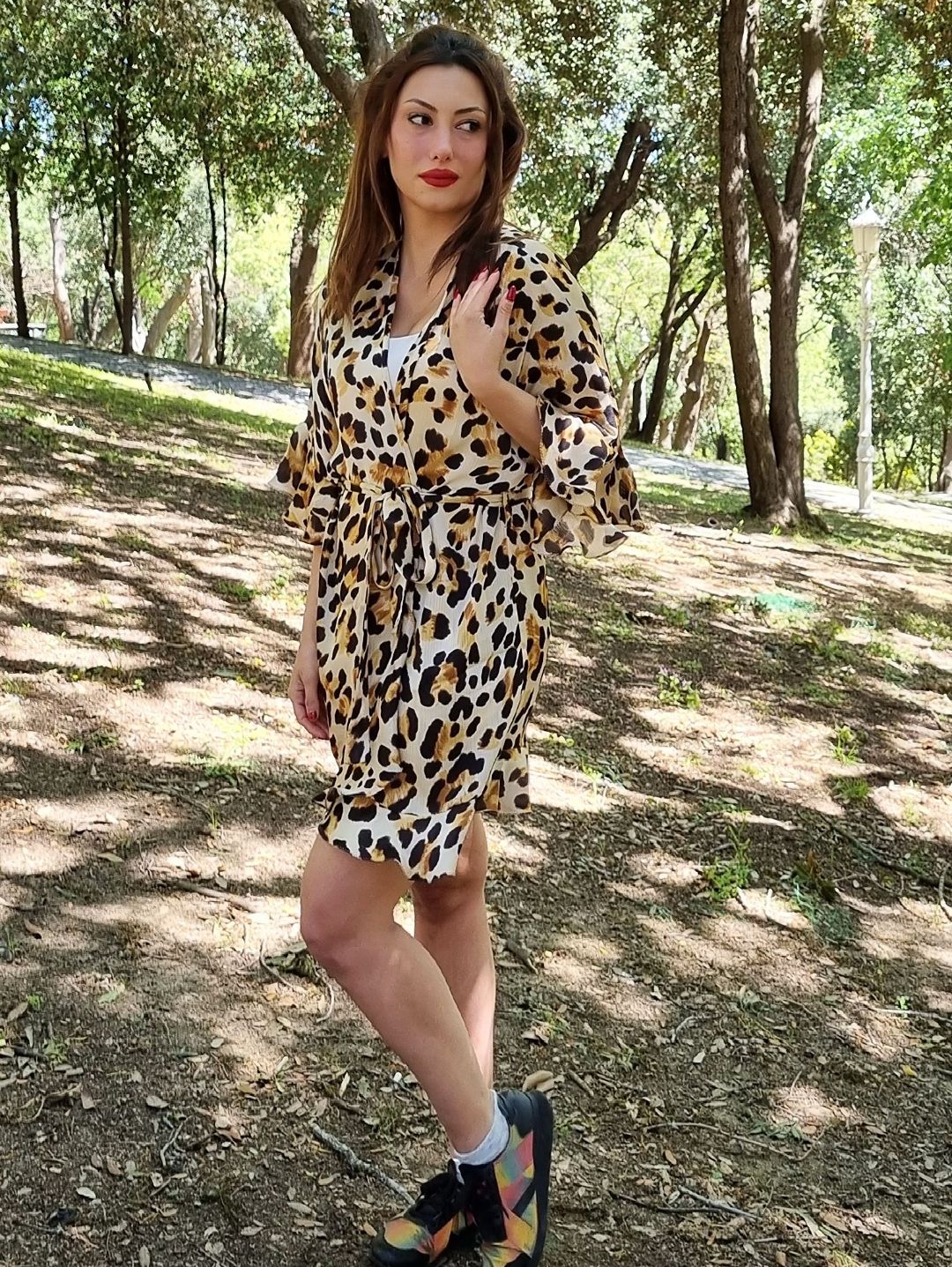 leopar-desenli-volanli-kimono-elbise-bej