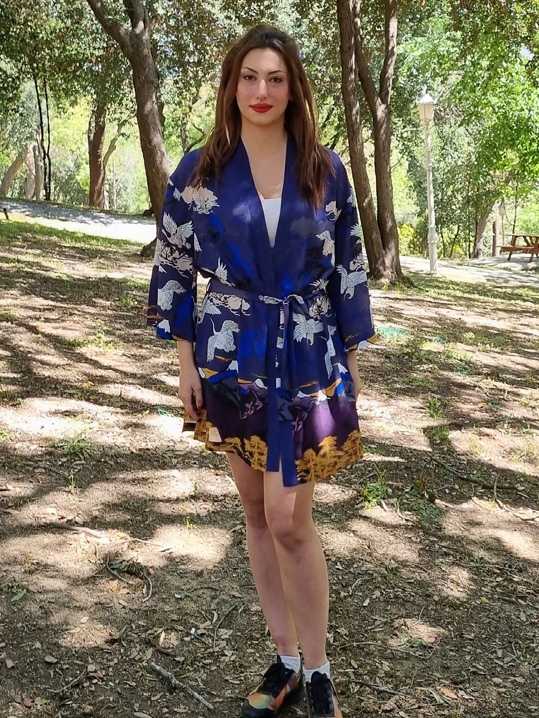 turna-desenli-kimono-lacivert