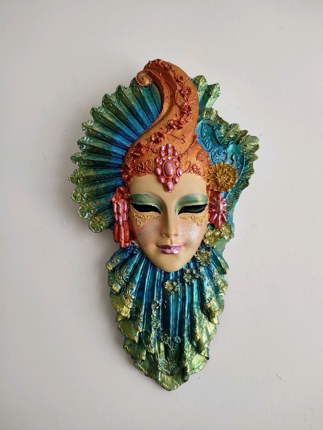 dekoratif-duvar-maske-duvar-susu-venedik-mask-yesil