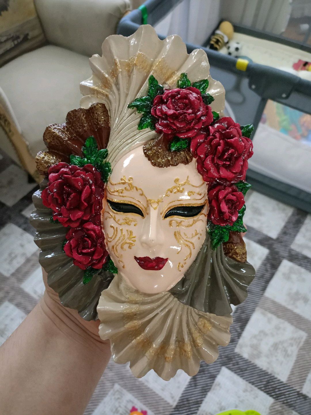 venedik-maske-duvar-susu-dekoratif-duvar-maske-kahverengi