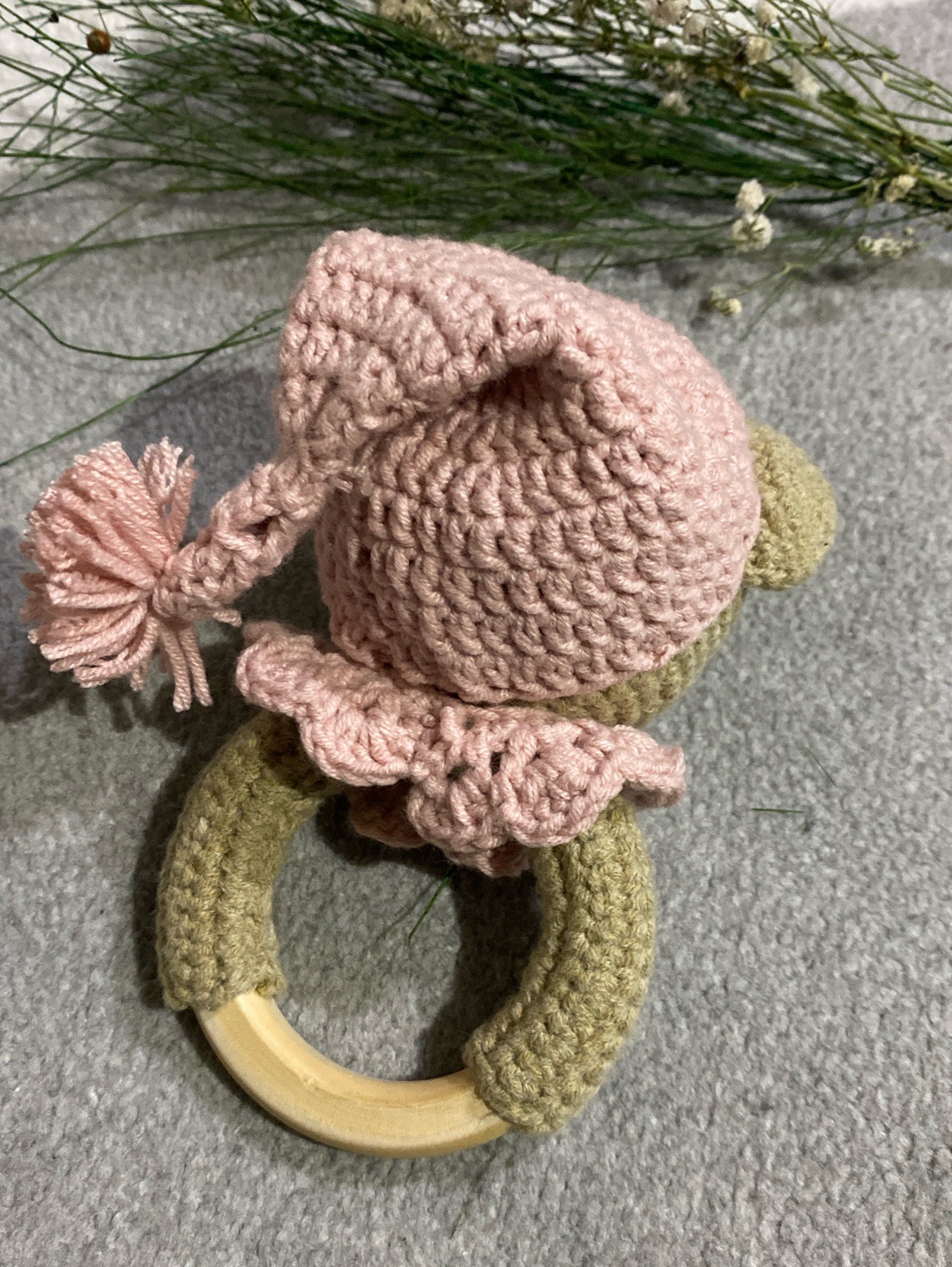 uykucu-ayicik-cingirak-amigurumi-pembe