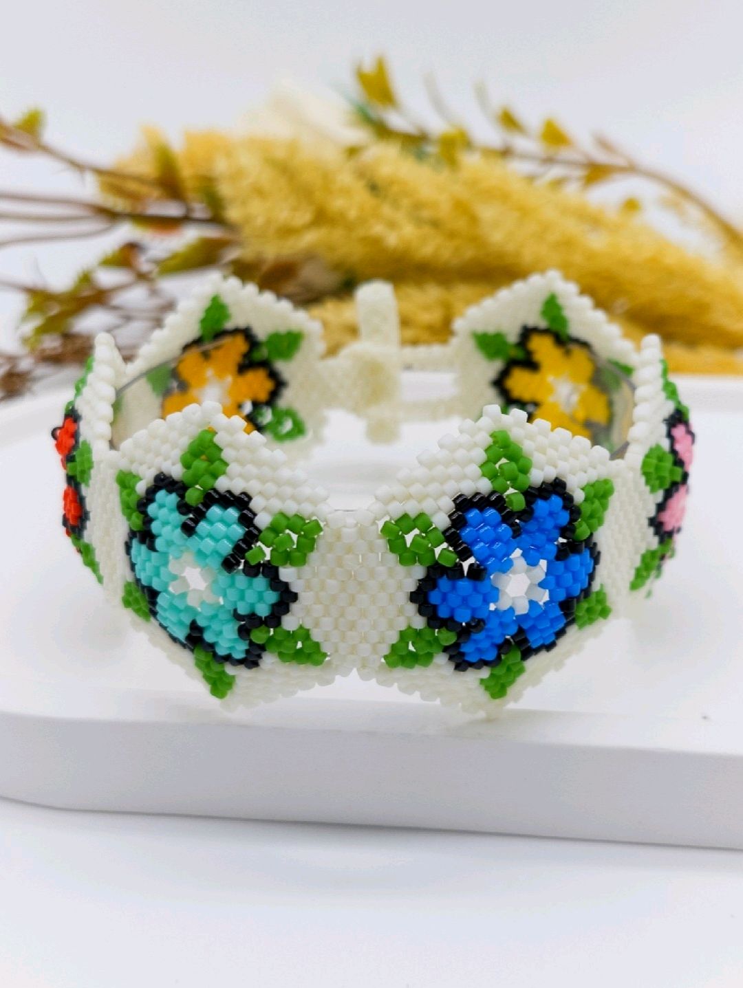 miyuki-renkli-cicek-bileklik-cok-renkli