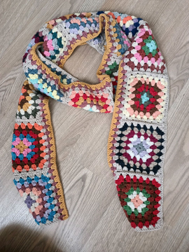 Motif Atkı  Bej