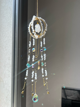 Kristal Kuvars Sun Catcher  Beyaz